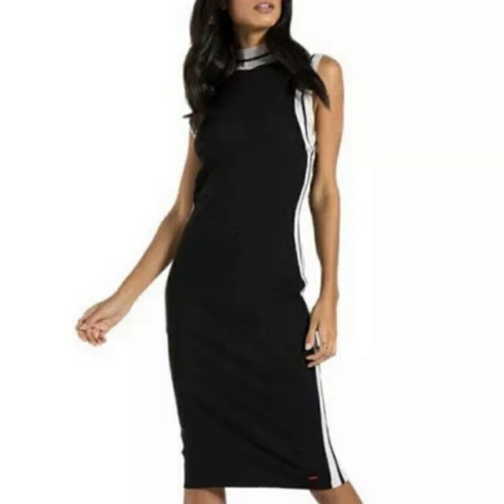 N:Philanthropy Corey Black White Midi Dress nwt